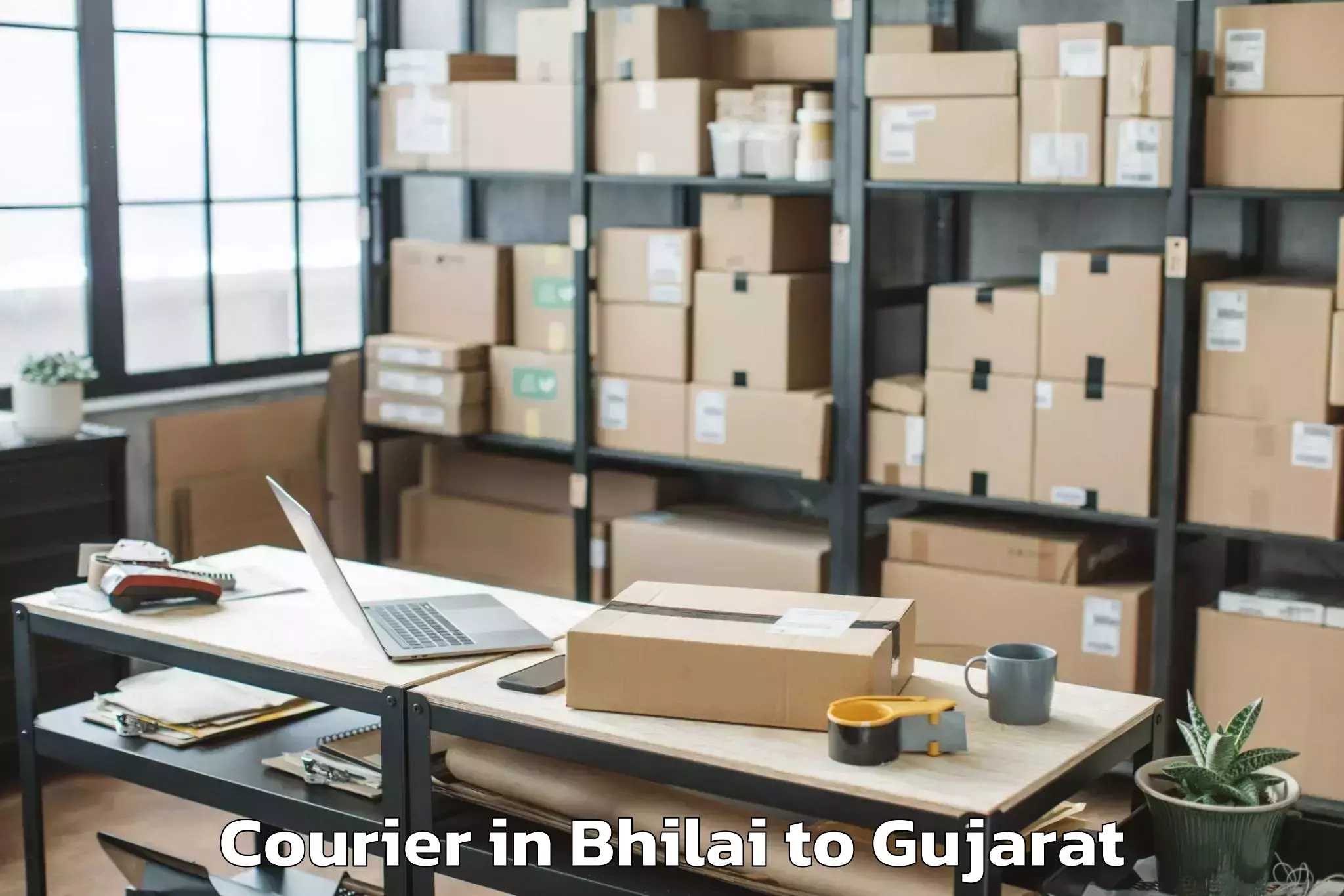 Quality Bhilai to Vapi Courier